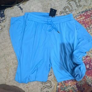 Maison Misfits 15 Split Leg Pants – Lake Blue (Size XL, 30” Inseam)